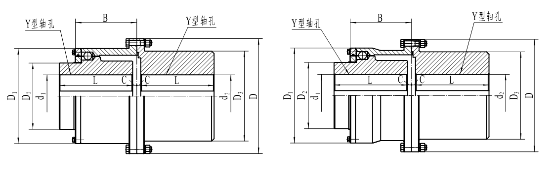 QLZ 型接中間軸滾珠聯(lián)軸器